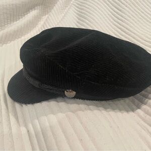 Black Newsboy Hat